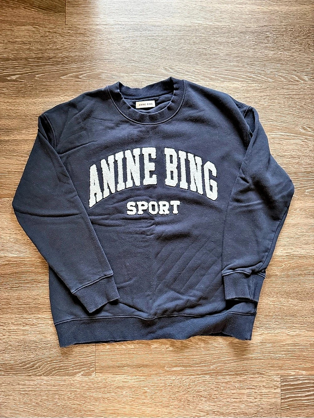 ANINE BING Sport Logo Crewneck Sweatshirt